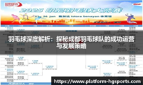 羽毛球深度解析：探秘成都羽毛球队的成功运营与发展策略